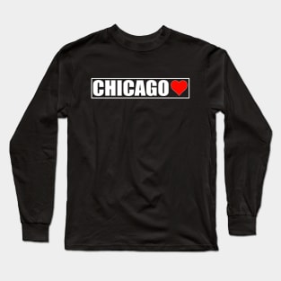 I Love Chicago - Chicago City Long Sleeve T-Shirt